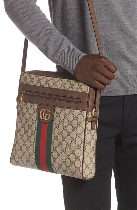 gucci ophidia supreme messenger bag|Gucci Messenger bag with patches.